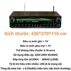 Amply SR-8800 Starklok – Âm Thanh Chuyên Nghiệp, Hát Karaoke & Nghe Nhạc, Công Suất Khủng, Đèn LED