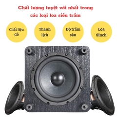 Loa trầm Gunssi Sub L8 có công suất khủng-chất liệu cao cấp và bộ khuyếch đại chuyên nghiệp hiện đại