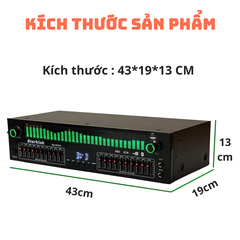 Lọc xì EQ-9000S Starklok – Tăng cường âm thanh, Hiển thị LED đẹp, Có USB, Điều khiển từ xa