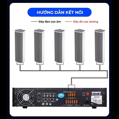 Loa cột treo tường SAST HQ-260 HQ-280, loa hộp treo tường, loa gắn tường ngoài trời công suất lớn 80W, chất âm hay