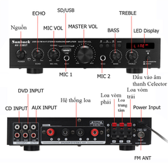 Amply Bluetooth AV-338ST
