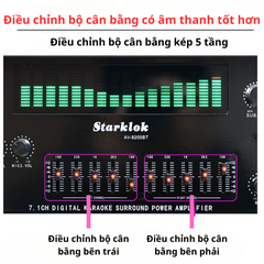 Amply Starklok AV-8200 – Amply Karaoke Bluetooth 2 Kênh, Công Suất Lớn, Hát Hay, Giá Tốt