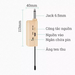 BỘ 2 MICRO VHF không dây chế tác từ chất liệu cao cấp-hút âm tốt-cho độ nhạy cao-bảo hành 12 tháng