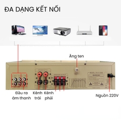 Amply Gunssi Sunbuck 6199E-công suất đỉnh-âm thanh khuyếch đại tốt-kết nối không dây bluetooth