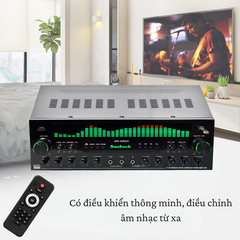 Amply karaoke Gunssi SR-5800 âm thanh vòm 7.1-kết nối bluetooth 5.3 với loa siêu trầm-BH 12 tháng