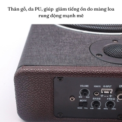 Loa sub ô tô Gunssi-công suất lớn-loa siêu trầm gầm ghế ô tô 8 inch-bảo hành 12 tháng