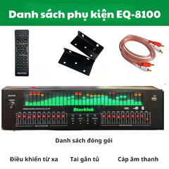 Lọc xì Starklok EQ-8100 chỉnh âm 20 cần – hỗ trợ Bluetooth, USB, điều khiển từ xa tiện lợi