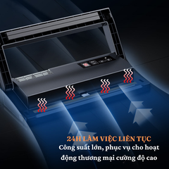 Máy hút chân không Gunssi P280C-hàn nhiệt bằng thao tác bấm tiện lợi-độ ồn máy nhỏ-BH 12 tháng
