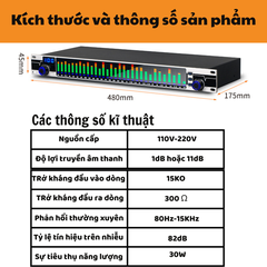 LỌC XÌ - Bộ cân bằng âm thanh kĩ thuật số EQ-777S