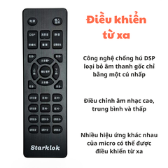 Lọc xì EQ-9000S Starklok – Tăng cường âm thanh, Hiển thị LED đẹp, Có USB, Điều khiển từ xa