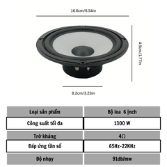 Loa cánh ô tô hai chiều Gunssi K-A650-công suất đỉnh lên đến 150W-dễ dàng lắp đặt-âm thanh sống động