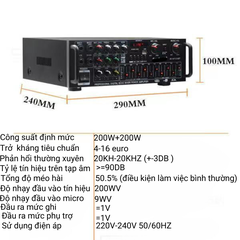 Amply bluetooth Gunssi av-326bt công suất đầu ra lớn-thiết kế nhỏ gọn-âm thanh sắc nét riêng biệt