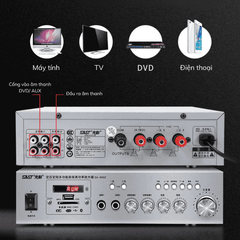 Amply Nghe Nhạc SAST 9002 – Đa Năng, Hỗ Trợ AUX, USB, SD – Âm Lớn, Gọn Nhẹ Dễ Lắp Đặt