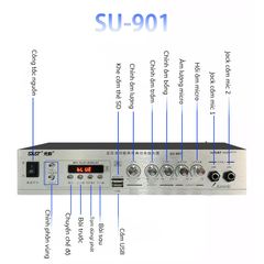 Bộ 2 Loa Trần SAST 6.5 inch Và Amply Công Suất 120w
