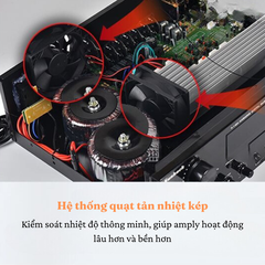 Amply karaoke Gunssi SR-5800 âm thanh vòm 7.1-kết nối bluetooth 5.3 với loa siêu trầm-BH 12 tháng