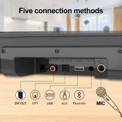 Loa Gunssi Sounbar S22 loa với âm thanh sống động-công suất lớn 120W-dễ lắp đặt với âm trần mở rộng