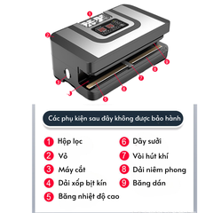 PWZ320A Máy Hút Chân Không Thực Phẩm – Hút Mạnh, Đường Hàn Rộng, Bảo Quản Tươi Lâu