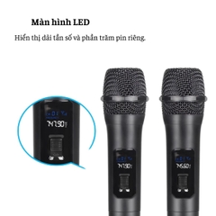 BỘ MICRO KHÔNG DÂY GUNSSI TTD-M12- mic chuyên nghiệp dành cho karaoke-chống hú tốt-bảo hành 12 tháng