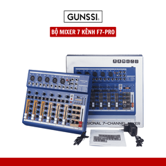 Bộ Chỉnh Âm Mixer F7 Pro – 7 Kênh Chuyên Nghiệp | Livestream • Karaoke • Thu Âm