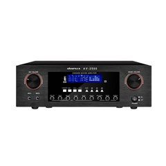 Amply Gunssi AV-2500 thiết kế đa dạng và tính năng linh hoạt có khả năng xử lí âm trầm âm bổng tốt