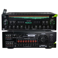 Amply karaoke Gunssi SR-5800 âm thanh vòm 7.1-kết nối bluetooth 5.3 với loa siêu trầm-BH 12 tháng
