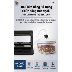 Máy hút chân không PW300A Gunssi-hút tự động không kén túi an toàn-cho hộ kinh doanh gia đình