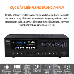 Amply Gunssi AV-1500-công suất lớn-âm thanh chuyên nghiệp-kết nối được nhiều cổng quang