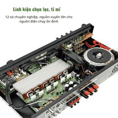 Amply Sunbuck 6080BT Bluetooth 5.0 – Công Suất Lớn, Hỗ Trợ USB/SD/Optical, Âm Thanh Mạnh Mẽ Cho Gia Đình & Karaoke