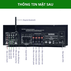 Amply Sunbuck AV-7000BT Chính Hãng 2600W, 4 Kênh, Bluetooth 5.4, DSP Thông Minh