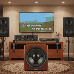 Loa Sub hơi 10 inch, Loa Siêu Trầm Bass 25, Loa Trầm Thùng Gỗ MDF Cao Cấp, Công Suất 150W, Cho Dàn Karaoke Gia Đình