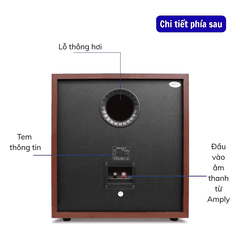 Loa Sub Hơi HQ-35 Bass 30 (12 Inch), Công Suất 200w, Loa Siêu Trầm Thụ Động Cho Dàn Âm Thanh Gia Đình