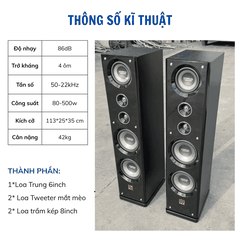 Loa Cây Starklok Cycle 9, Loa Đứng Sàn Công Suất 500W, Loa Bass Mạnh, Karaoke Gia Đình, Bảo Hành 12 tháng
