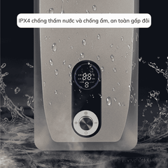Máy nước nóng trực tiếp Gunssi DSK-55-có bơm tăng áp-tích hợp nhiều chức năng an toàn-chống rò rỉ