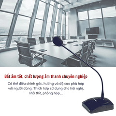 MIC Gunssi ABS-580 Cổ Ngỗng – Lựa Chọn Hoàn Hảo Cho Phòng Họp & Hội Thảo