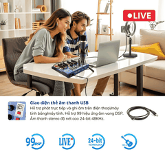 Bộ Chỉnh Âm Mixer F7 Pro – 7 Kênh Chuyên Nghiệp | Livestream • Karaoke • Thu Âm