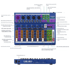 Bộ Chỉnh Âm Mixer F7 Pro – 7 Kênh Chuyên Nghiệp | Livestream • Karaoke • Thu Âm