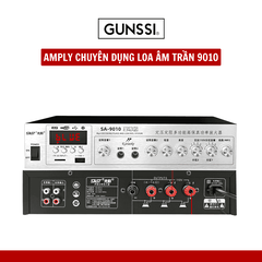 Amply SAST SA-9010 Công suất 120w, Hỗ Trợ Bluetooth/ USB/ Thẻ SD/ AUX, Amply Chia 2 Vùng Âm Thanh