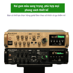 Amply Starklok AV-6188Pro – Amply Nghe Nhạc Bluetooth, Karaoke Gia Đình, Chống Nhiễu, Echo Hay