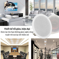 Loa âm trần 628BT có Bluetooth không cần sử dụng amply, Loa âm trần công suất 20w, dùng cho phòng khách, phòng ngủ, cửa hàng, trung tâm thương mại,..