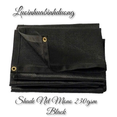 Lưới che nắng 80% - HDPE 230GSM  - Màu Đen