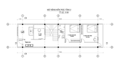V715 | Bản vẽ thiết kế full hồ sơ mẫu nhà phố 2 tầng 1 tum, 3 phòng ngủ, kích thước 5x17m. TẶNG hồ sơ dự toán khối lượng!
