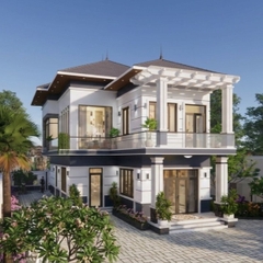 V731 | Bản vẽ phương án công năng mẫu nhà mái Nhật 2 tầng 3 phòng ngủ và 1 phòng làm việc, kích thước 8x15m, bản in A3 đẹp