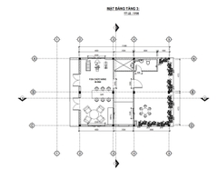 V520 | Bản vẽ thiết kế Full hồ sơ mẫu nhà phố 4 tầng có tầng lửng, 5 phòng ngủ, kích thước 9x15m, bản in A3 đẹp, phối cảnh 3D