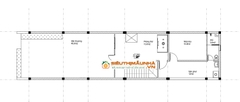 V815 | Mẫu nhà phố hiện đại kích thước 5,7x17m 2 tầng 4 phòng ngủ đầy đủ hồ sơ thiết kế