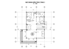V721 | Bản vẽ thiết kế full hồ sơ mẫu nhà mái Nhật hiện đại 2 tầng 6 phòng ngủ, kích thước 10x14m, bản in A3 đẹp, phối cảnh 3D
