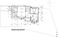 V679 | Bản vẽ thiết kế Kiến trúc mẫu biệt thự vườn sang trọng 4 tầng 6 phòng ngủ, kích thước 16x9.5m, in A3 đẹp, phối cảnh 3D