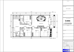 V571 | Bản vẽ thiết kế mẫu nhà cấp 4 mái Nhật hiện đại, rộng rãi 4 phòng ngủ, kích thước 9x15m, bản in A3 đẹp, có phối cảnh 3D