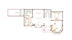 V679 | Bản vẽ thiết kế Kiến trúc mẫu biệt thự vườn sang trọng 4 tầng 6 phòng ngủ, kích thước 16x9.5m, in A3 đẹp, phối cảnh 3D
