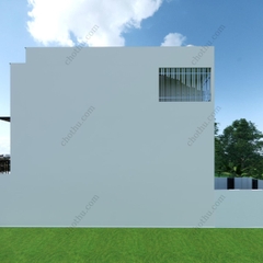 V932 | Bản vẽ thiết kế Full hồ sơ mẫu nhà phố hiện đại 3 tầng 3 phòng ngủ, kích thước 7x15m, in A3 đẹp, phối cảnh 3D