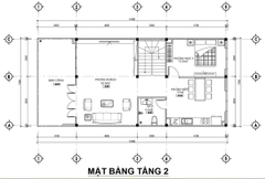 V932 | Bản vẽ thiết kế Full hồ sơ mẫu nhà phố hiện đại 3 tầng 3 phòng ngủ, kích thước 7x15m, in A3 đẹp, phối cảnh 3D